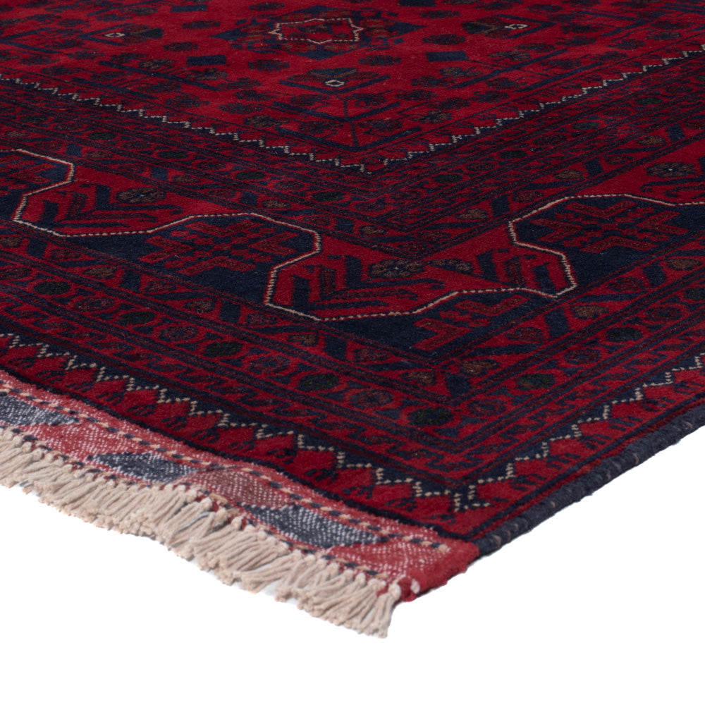 Afghan Teppich - Kunduz - 237 x 170 cm - dunkelrot