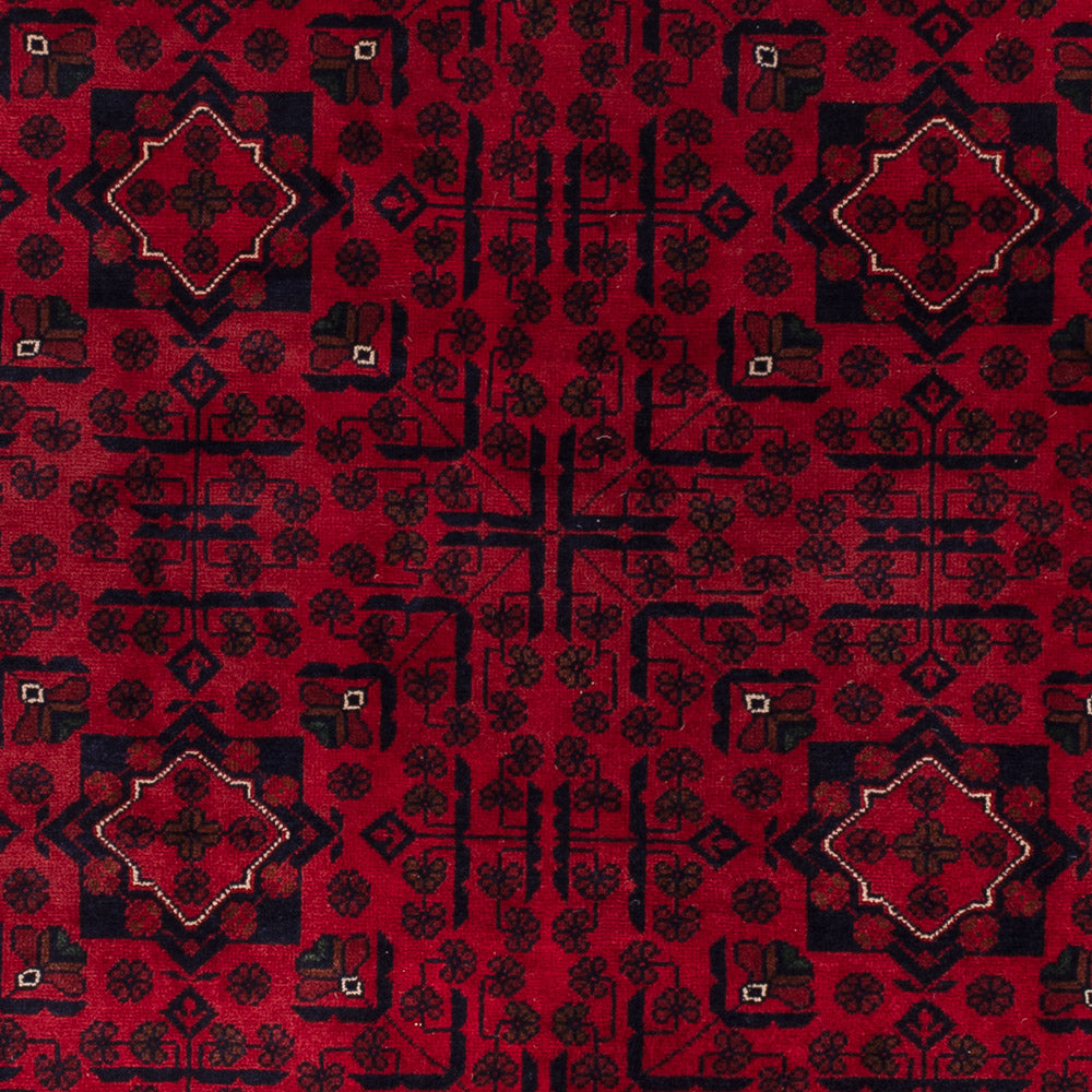 Afghan Teppich - Kunduz - 235 x 167 cm - dunkelrot