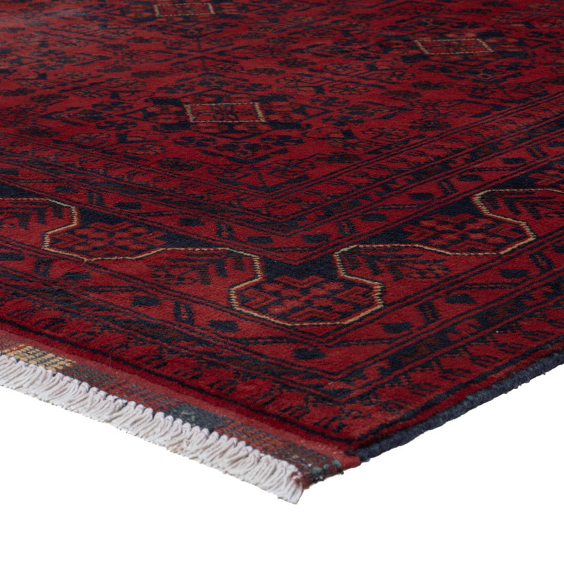Afghan Teppich - Kunduz - 229 x 171 cm - dunkelrot