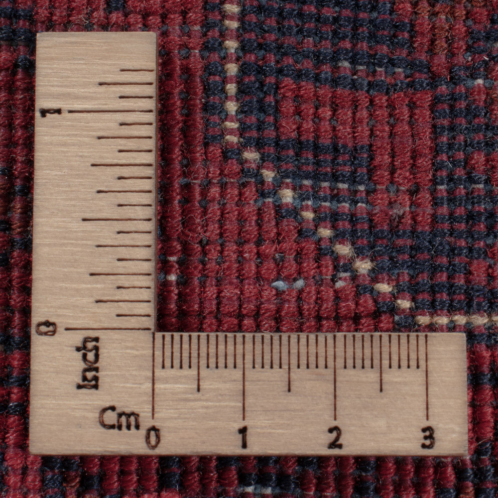 Afghan Teppich - Royal - 203 x 161 cm - dunkelrot