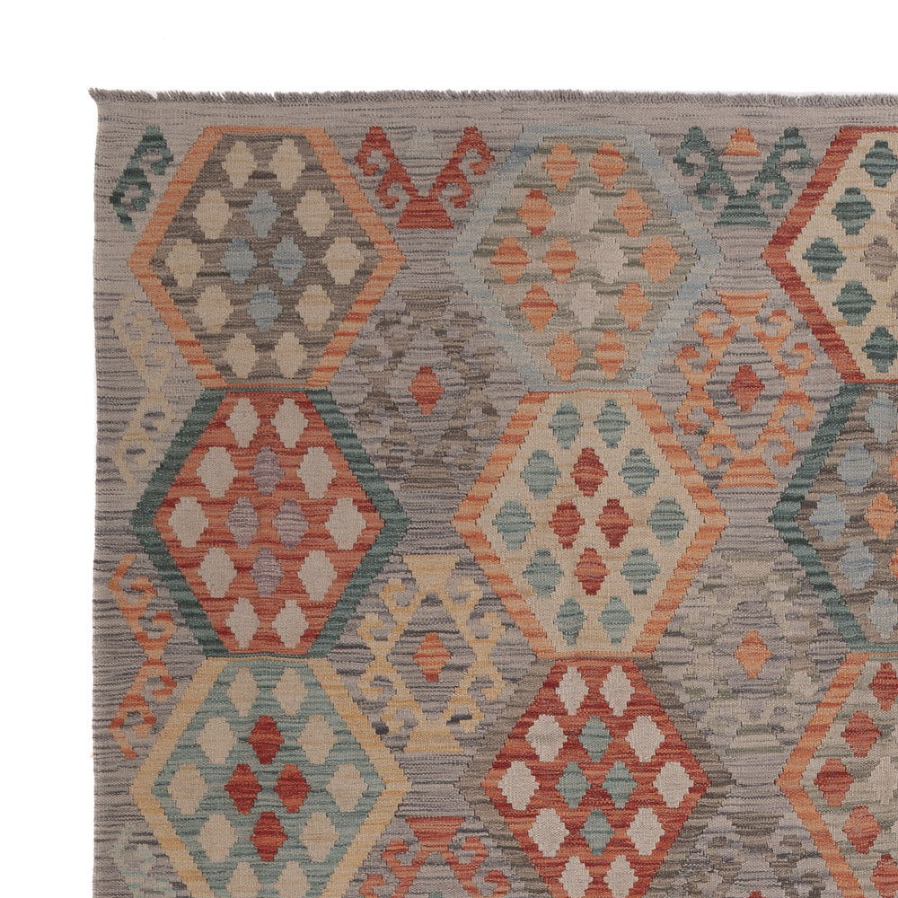 Kelim Teppich - Splash - 298 x 252 cm - mehrfarbig