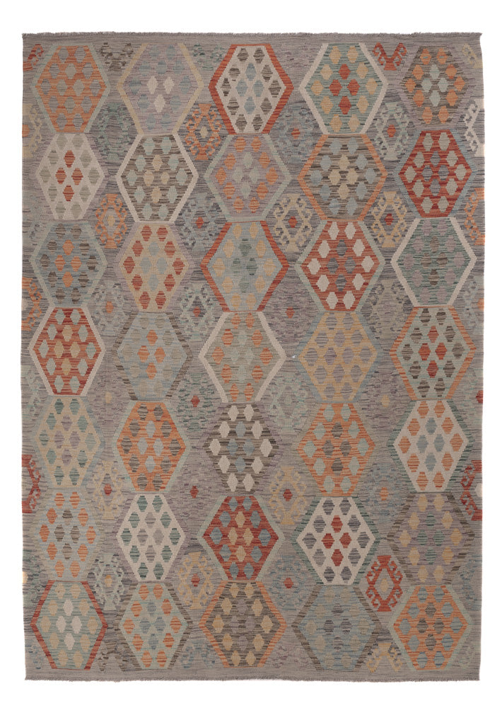 Kelim Teppich - Splash - 292 x 214 cm - mehrfarbig