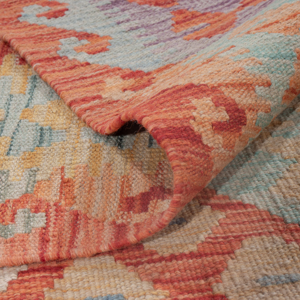 Kelim Teppich - Splash - 252 x 181 cm - mehrfarbig