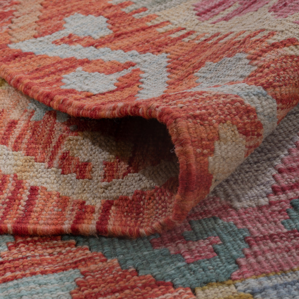 Kelim Teppich - Splash - 196 x 147 cm - mehrfarbig