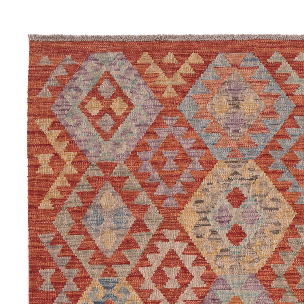 Kelim Teppich - Splash - 201 x 159 cm - mehrfarbig