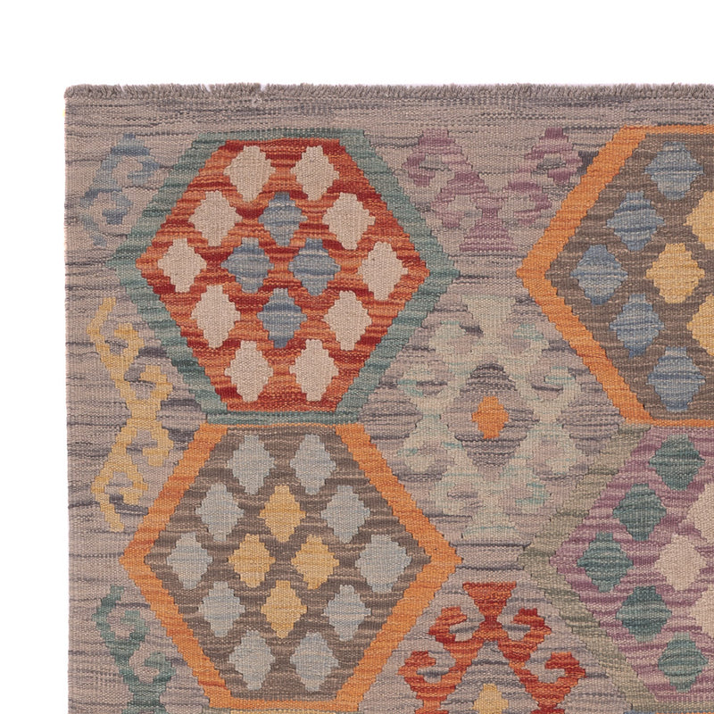 Kelim Teppich - Splash - 199 x 154 cm - mehrfarbig