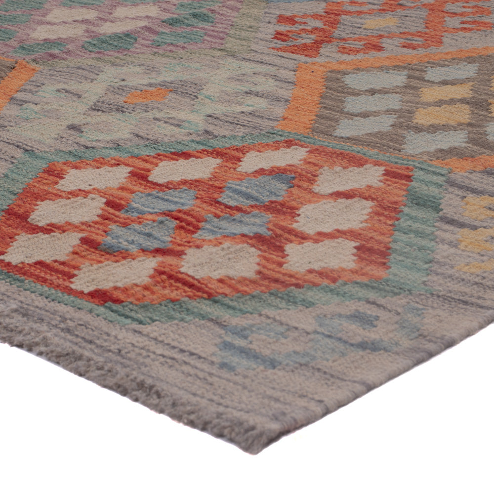 Kelim Teppich - Splash - 199 x 154 cm - mehrfarbig