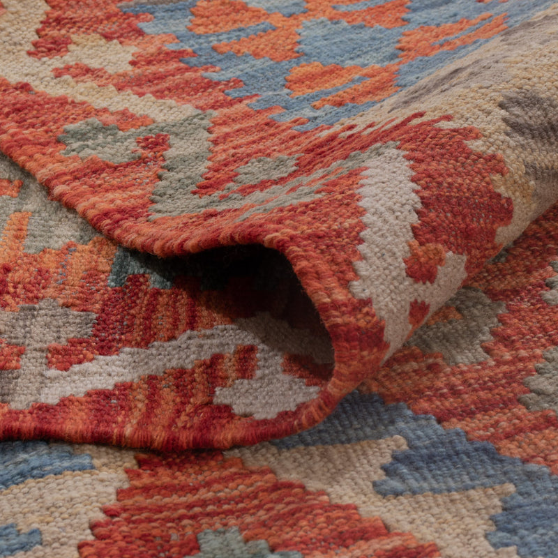 Kelim Teppich - Splash - 198 x 151 cm - mehrfarbig