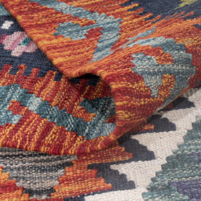 Kelim Teppich - Splash - 315 x 203 cm - mehrfarbig