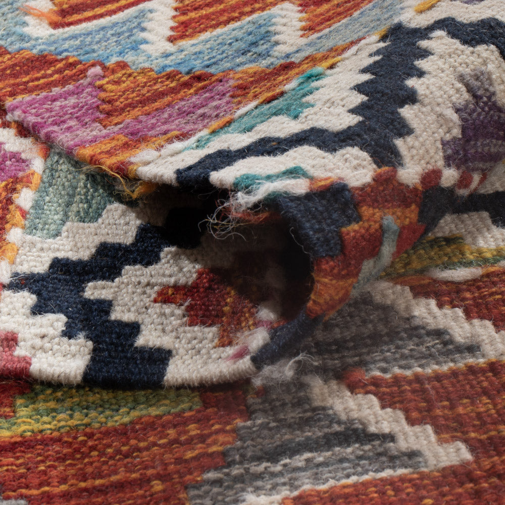 Kelim Teppich - Splash - 256 x 175 cm - mehrfarbig