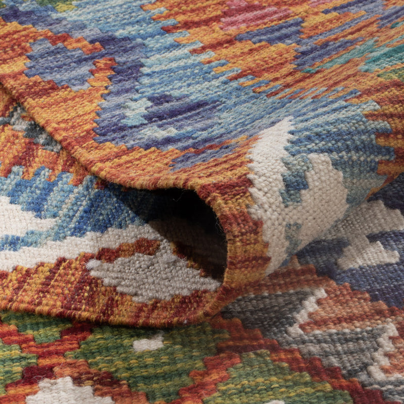 Kelim Teppich - Splash - 247 x 178 cm - mehrfarbig