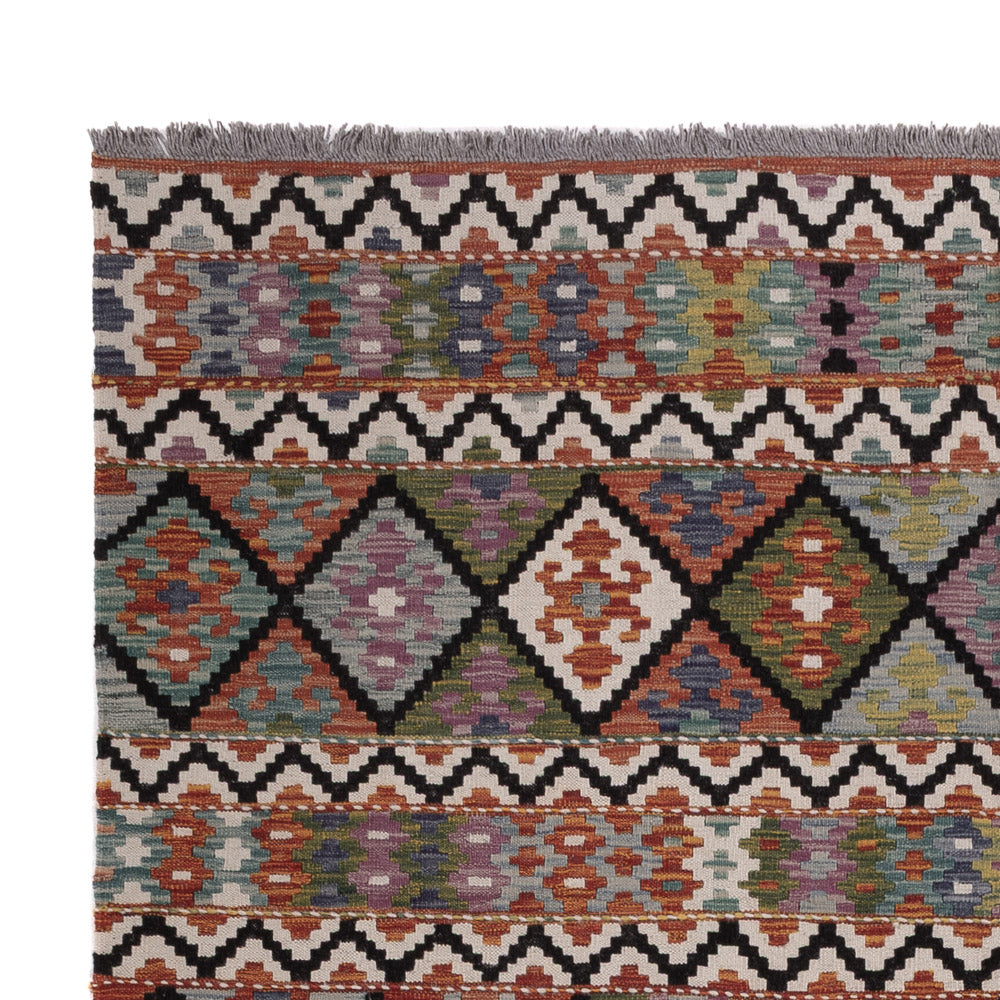 Kelim Teppich - Splash - 287 x 197 cm - mehrfarbig