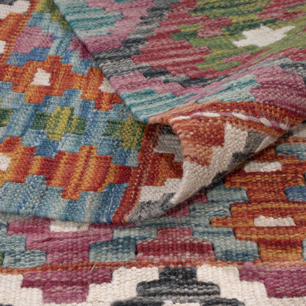 Kelim Teppich - Splash - 294 x 206 cm - mehrfarbig