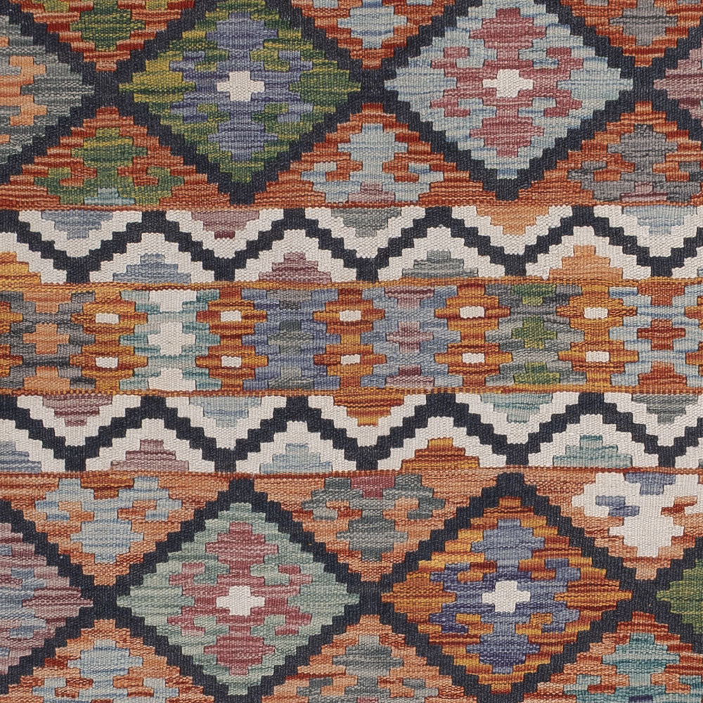 Kelim Teppich - Splash - 244 x 185 cm - mehrfarbig