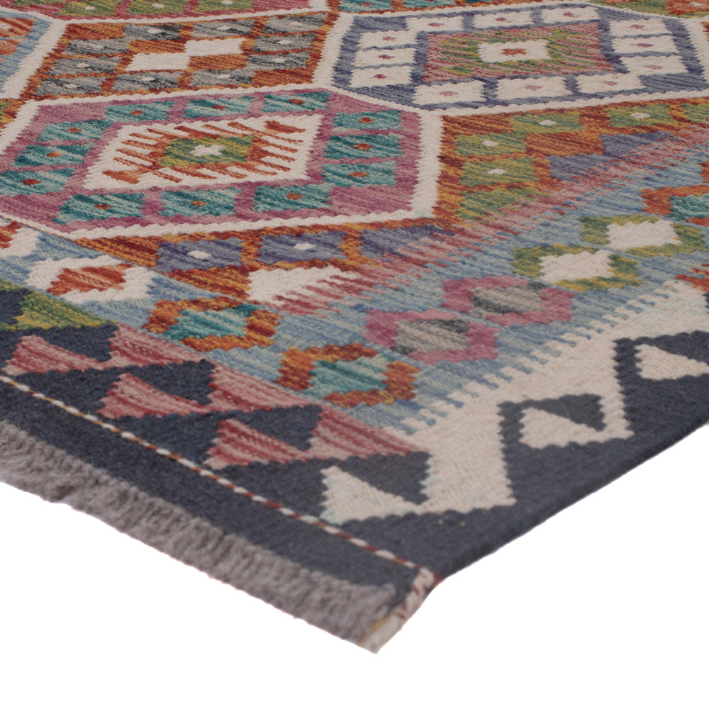 Kelim Teppich - Splash - 205 x 165 cm - mehrfarbig