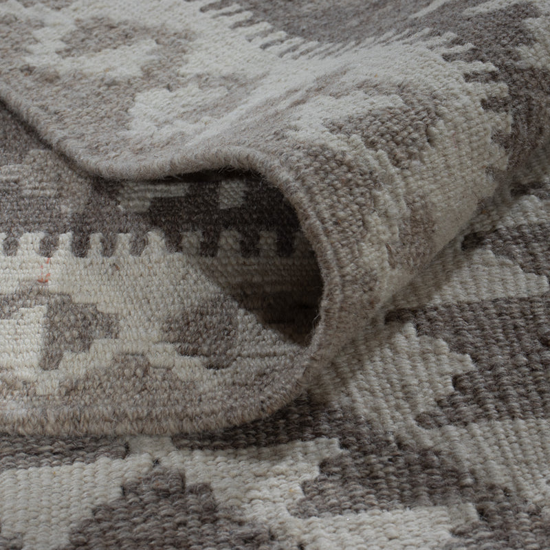 Kelim Teppich - Splash - 294 x 203 cm - hellgrau