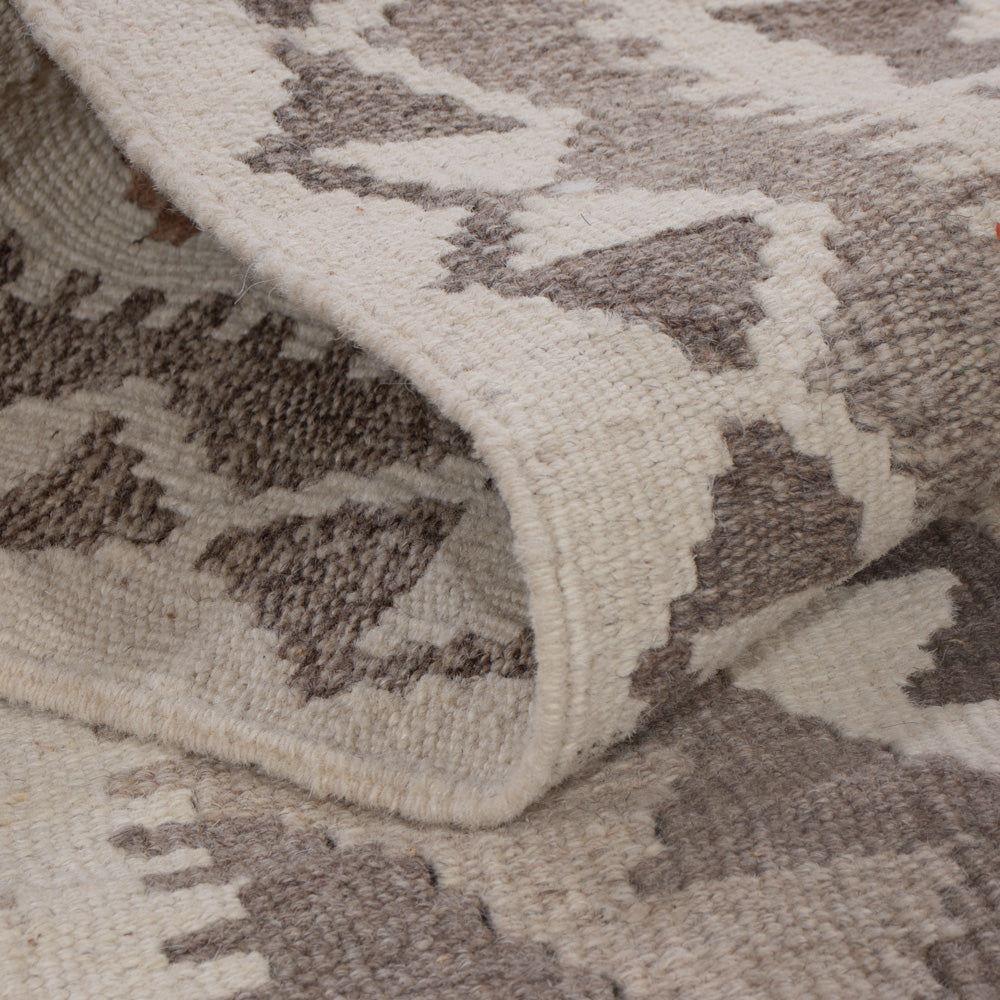 Kelim Teppich - Splash - 149 x 104 cm - dunkelgrau