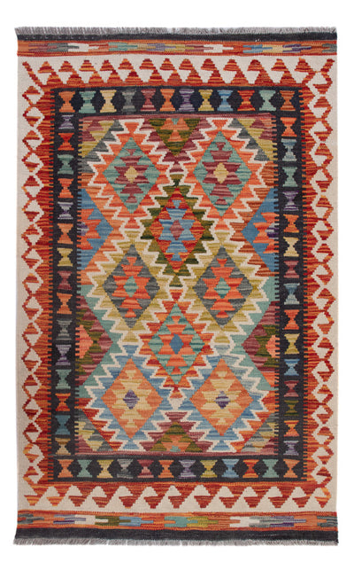 Kilim Maimana Alfombra 85x132cm - Alfombra de lana