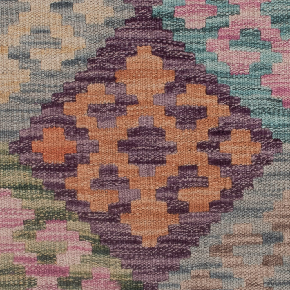 Alfombra Kelim - Splash - 135 x 82 cm - multicolor