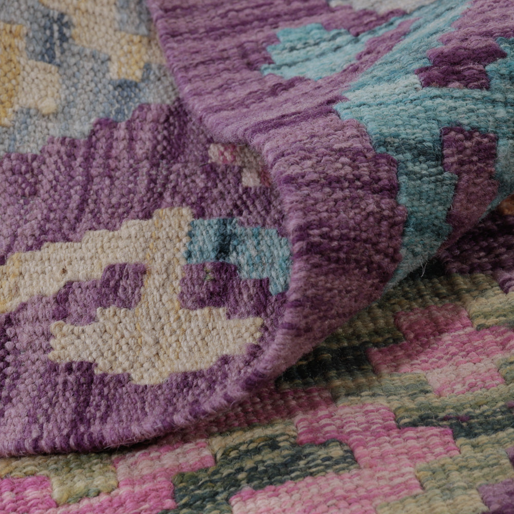 Alfombra Kelim - Splash - 135 x 82 cm - multicolor