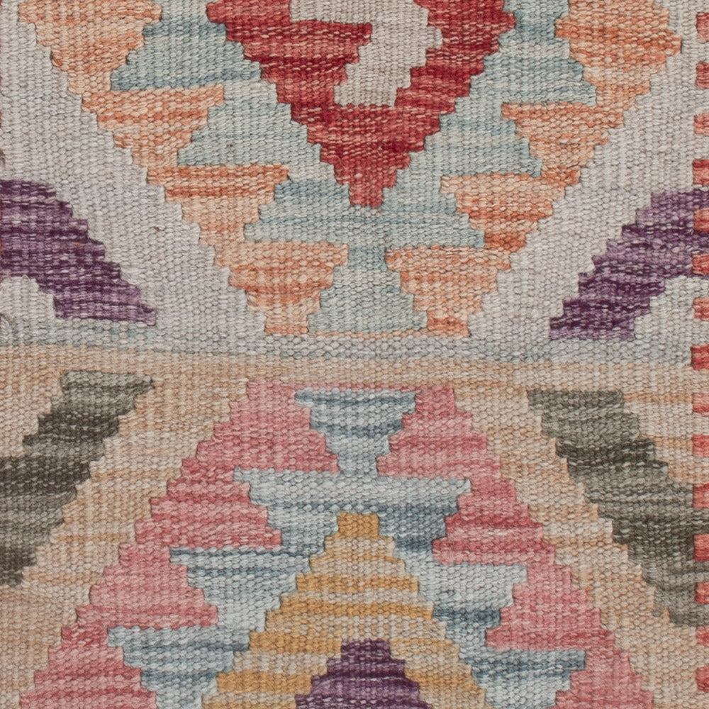 Alfombra Kelim - Splash - 131 x 76 cm - multicolor