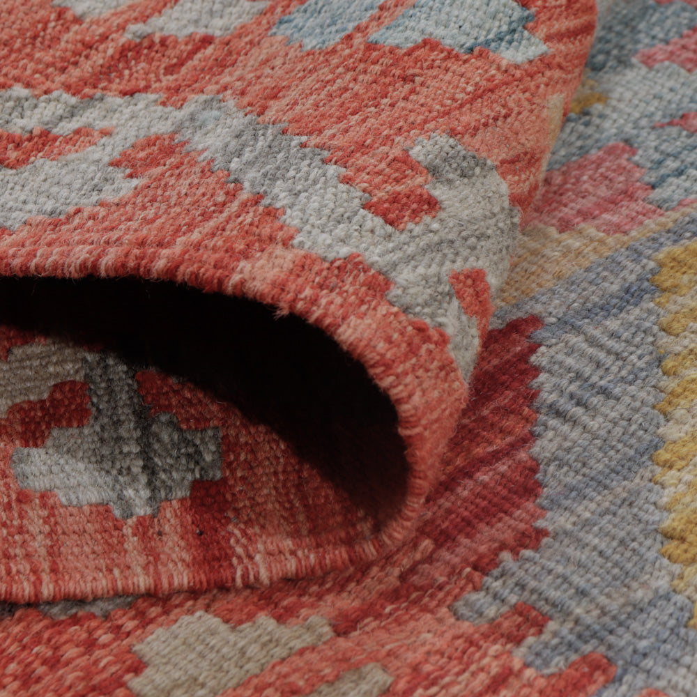 Alfombra Kelim - Splash - 131 x 76 cm - multicolor
