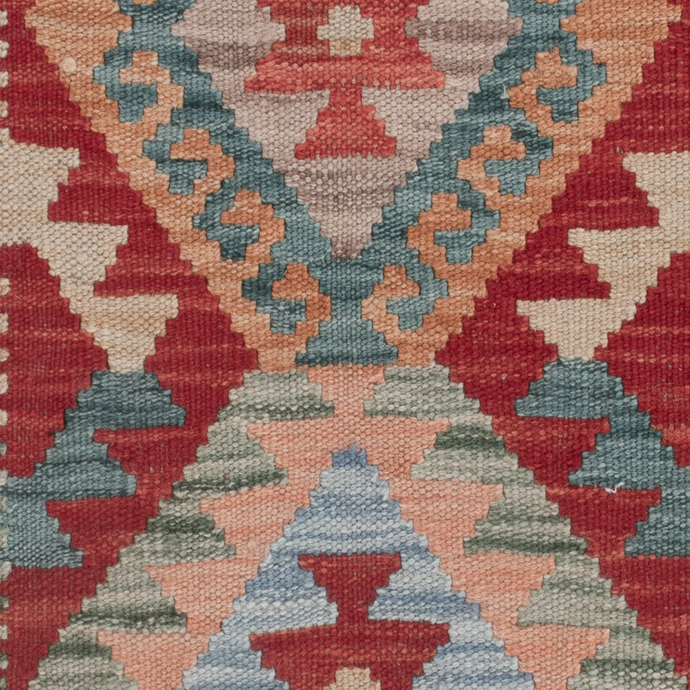 Alfombra Kelim - Splash - 129 x 79 cm - multicolor