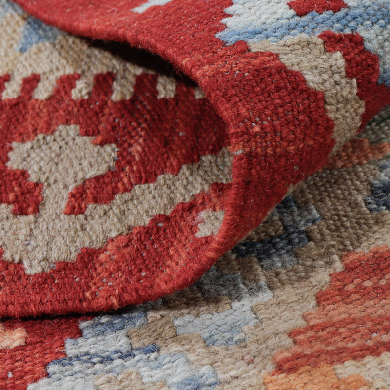 Alfombra Kelim - Splash - 129 x 79 cm - multicolor