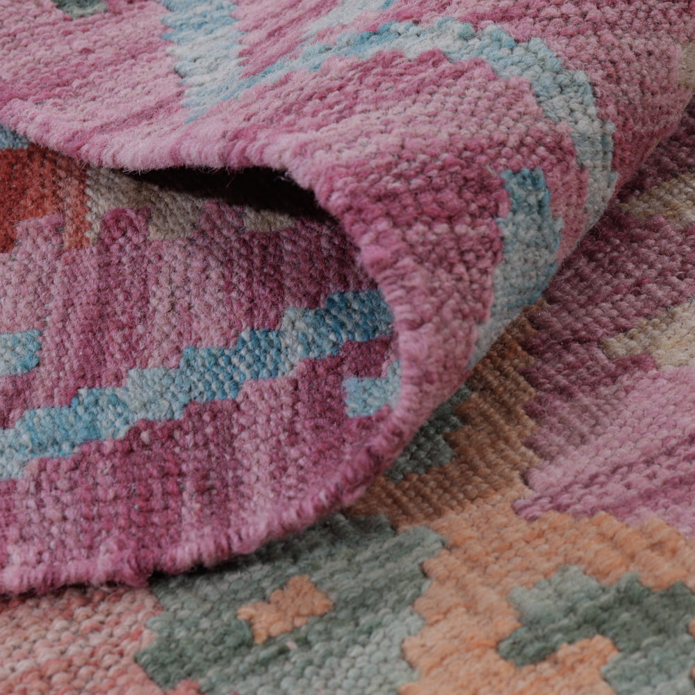 Alfombra Kelim - Splash - 128 x 83 cm - multicolor