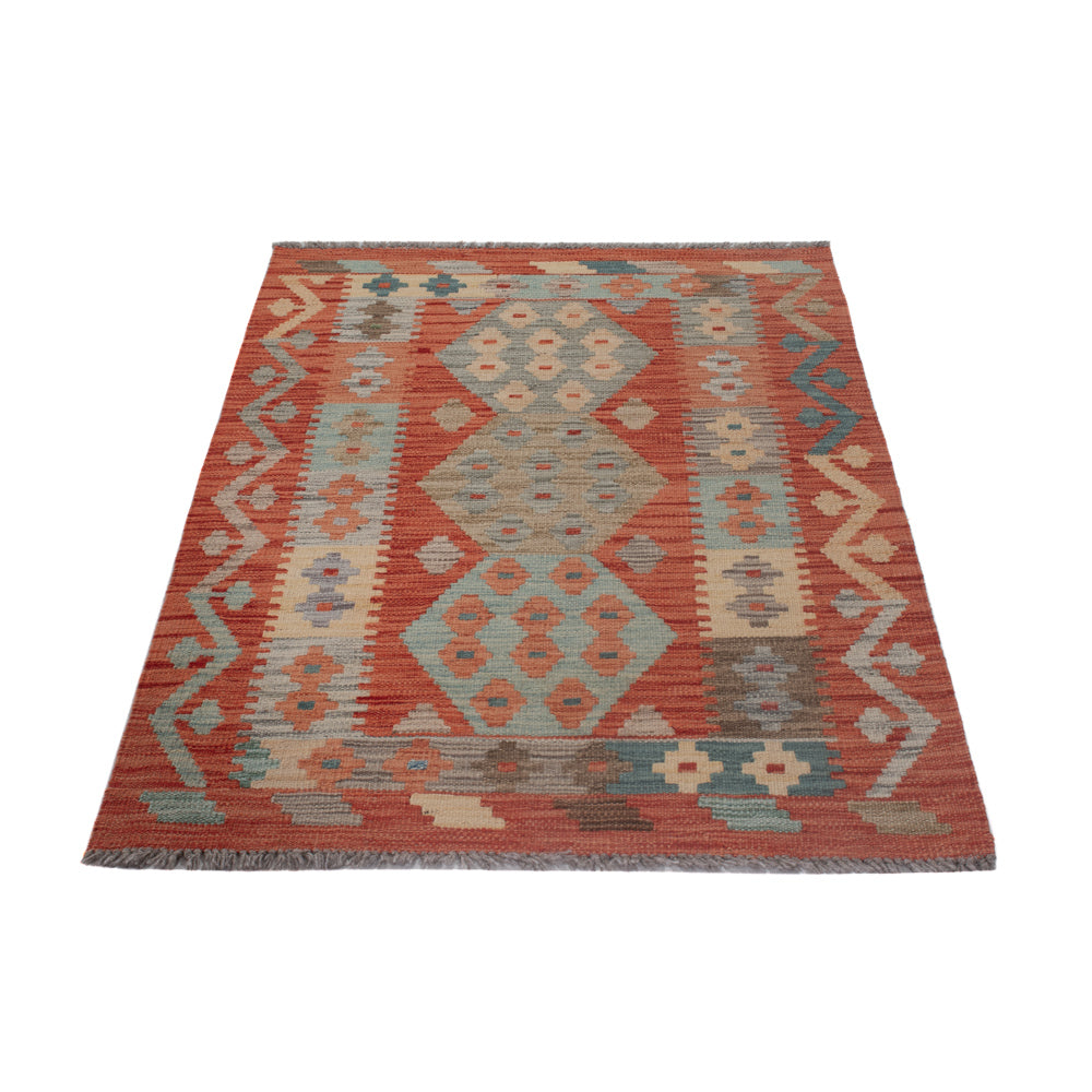 Alfombra Kelim - Splash - 123 x 82 cm - multicolor