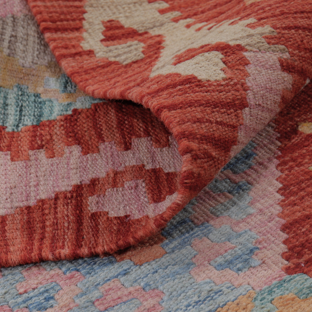Alfombra Kelim - Splash - 129 x 82 cm - multicolor