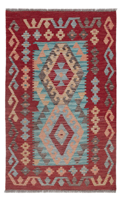 Alfombra Kelim - Splash - 123 x 78 cm - multicolor