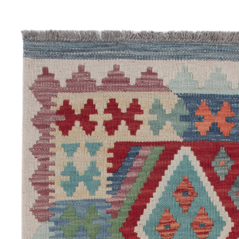 Alfombra Kelim - Splash - 131 x 85 cm - multicolor