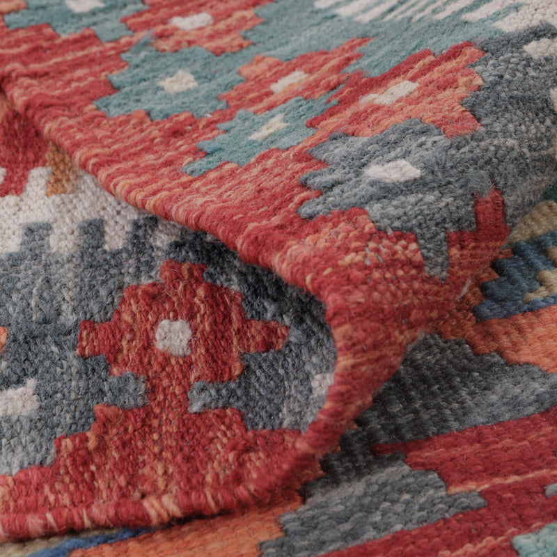 Kelim Teppich - Splash - 124 x 86 cm - mehrfarbig