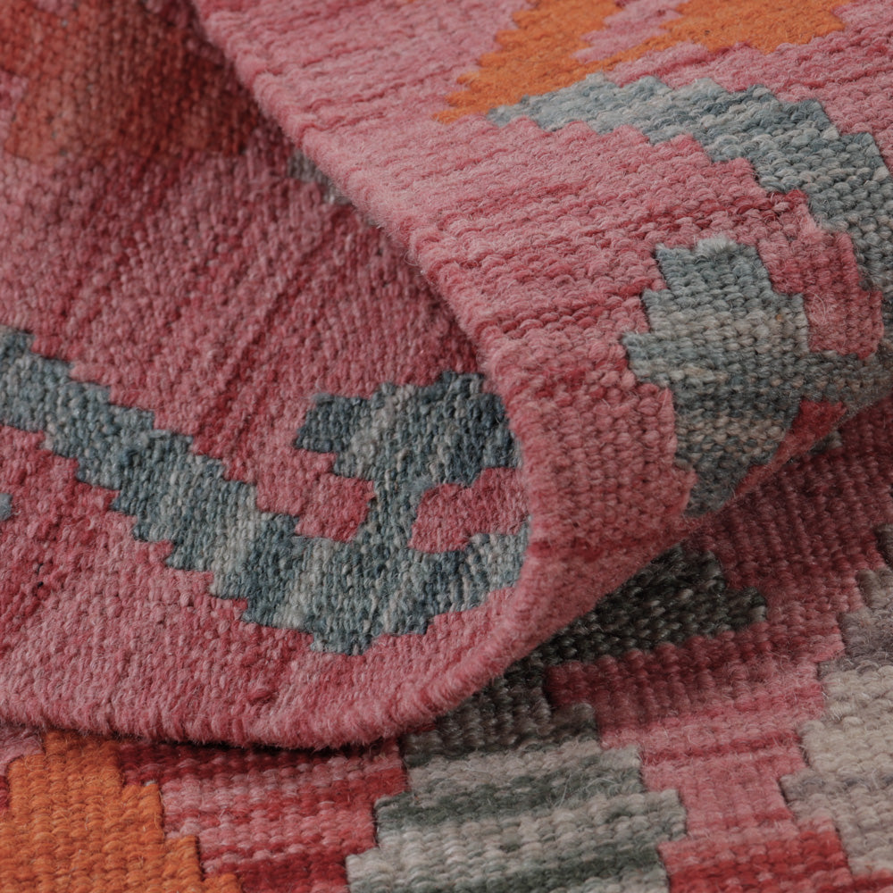 Alfombra Kelim - Splash - 127 x 86 cm - multicolor