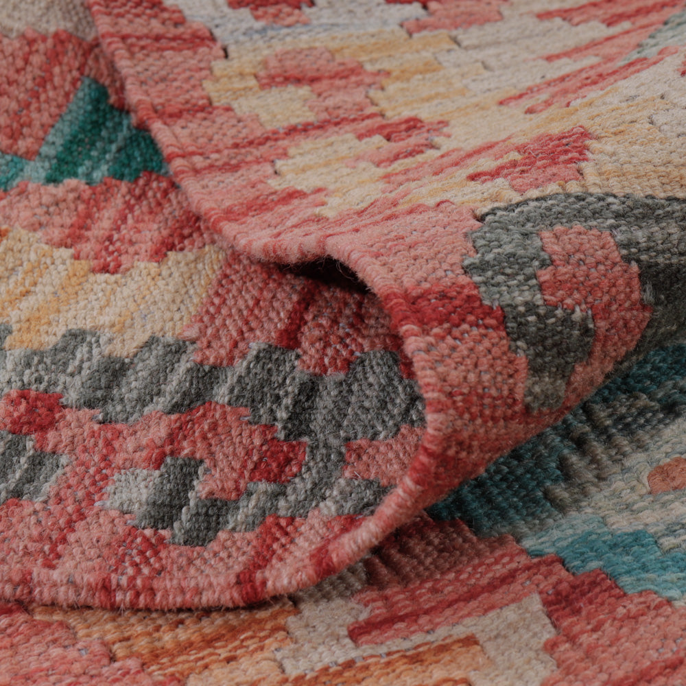 Alfombra Kelim - Splash - 130 x 83 cm - multicolor