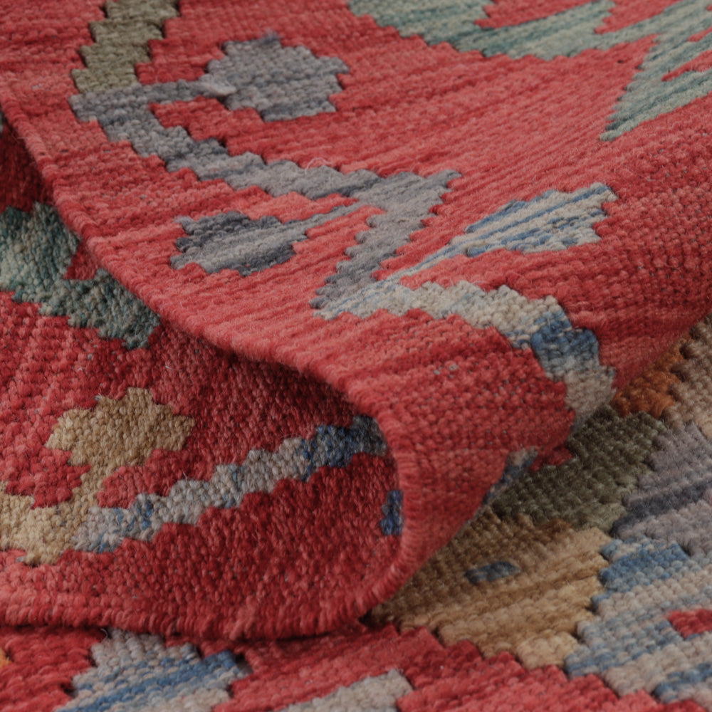 Alfombra Kelim - Splash - 128 x 81 cm - multicolor