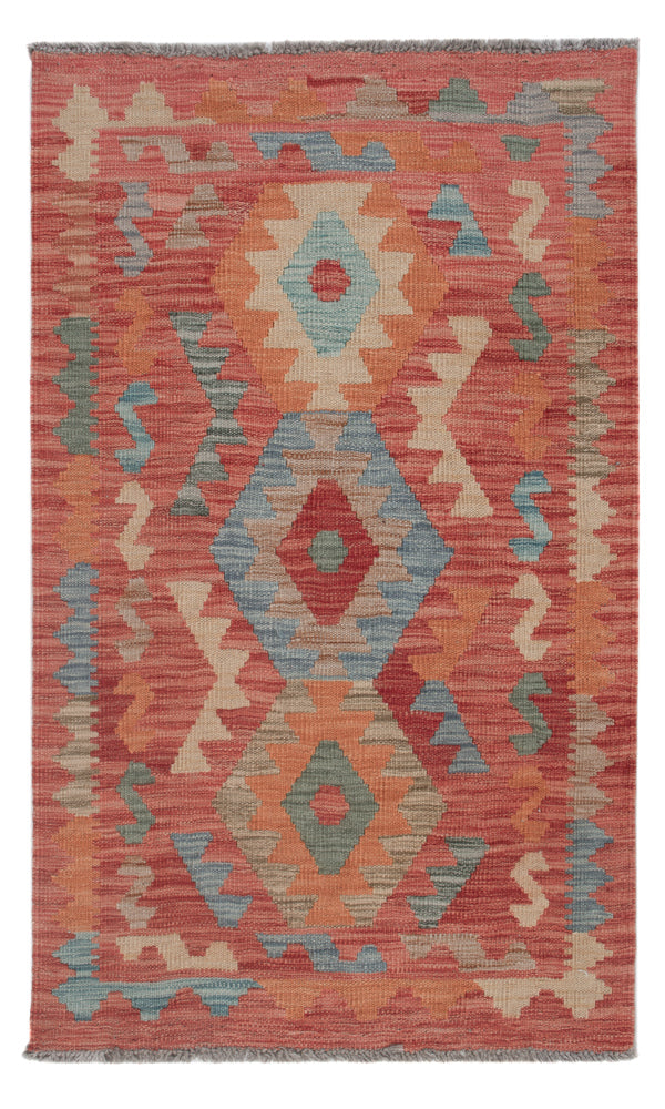 Alfombra Kelim - Splash - 125 x 74 cm - multicolor