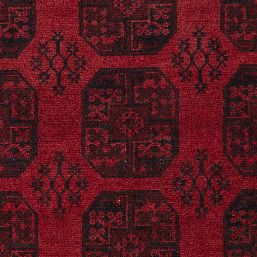 Afghan Teppich - Filpa - 288 x 197 cm - dunkelrot