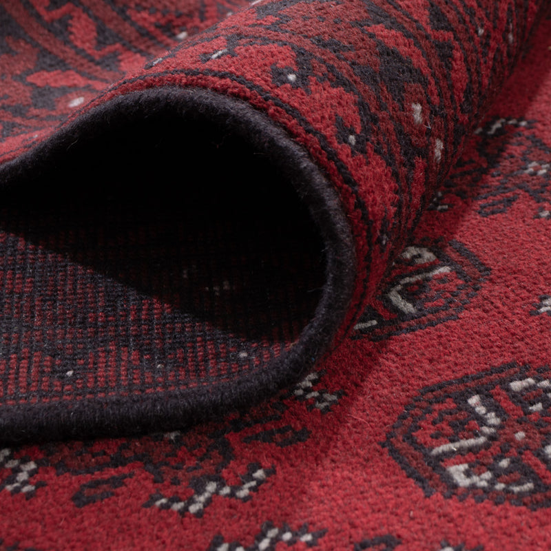 Afghan Teppich - Filpa - 283 x 202 cm - dunkelrot