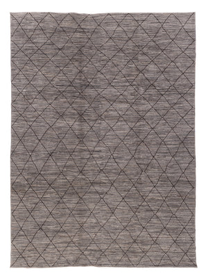 Alfombra bereber - 344 x 256 cm - gris oscuro