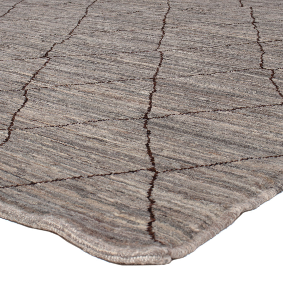 Berber Teppich - 344 x 256 cm - dunkelgrau