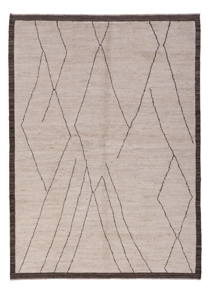 Alfombra bereber - 239 x 172 cm - gris claro