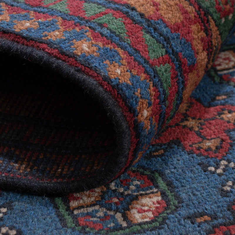 Afghan Teppich - Filpa - 201 x 150 cm - dunkelblau