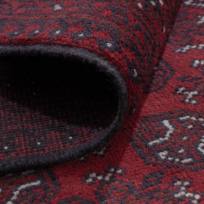 Afghan Teppich - Filpa - 238 x 166 cm - dunkelrot