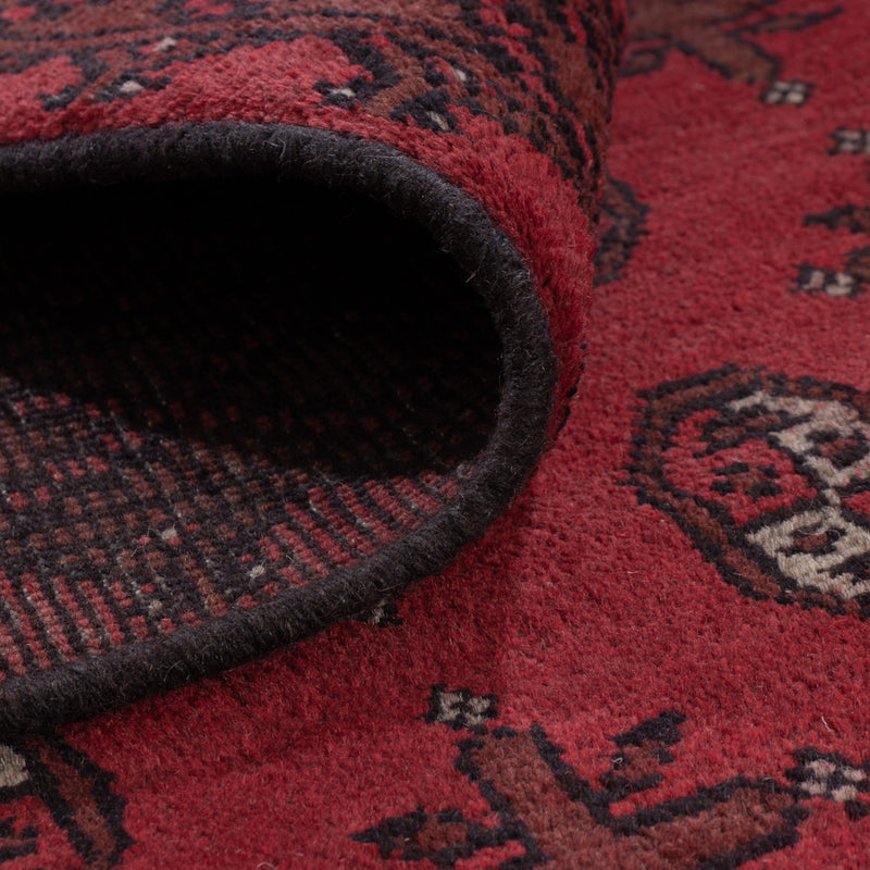 Afghan Teppich - Filpa - 242 x 164 cm - dunkelrot