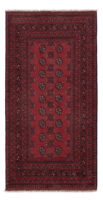 Läufer Afghan - Filpa - 194 x 99 cm - dunkelrot