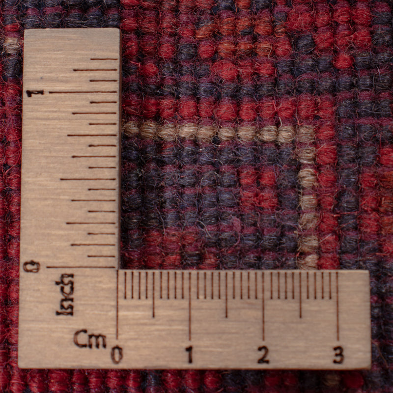 Läufer Afghan - Kunduz - 298 x 81 cm - dunkelrot