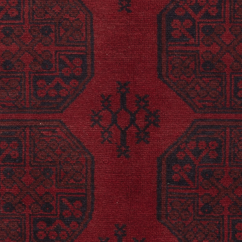 Afghan Teppich - Filpa - 193 x 150 cm - dunkelrot