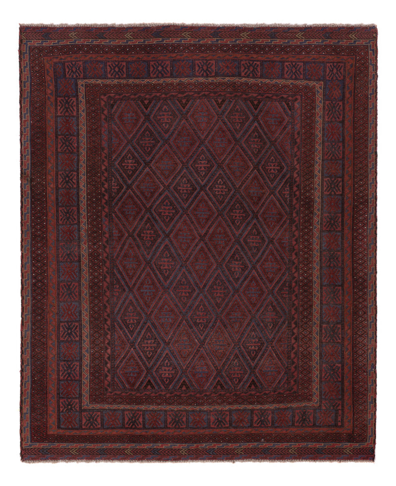 Kelim Teppich - Oriental - 202 x 170 cm - dunkelbeige